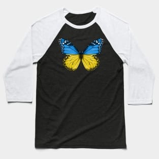 Ukrainian Flag  Butterfly - Gift for Ukrainian From Ukraine Baseball T-Shirt